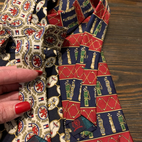 Silk Golf Theme Motif Tommy Hilfiger USA ties - Picture 10 of 15
